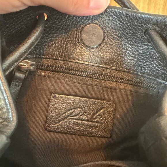 Per Lei Leather New York - Layne Black Drawstring Bag - Picture 5 of 7